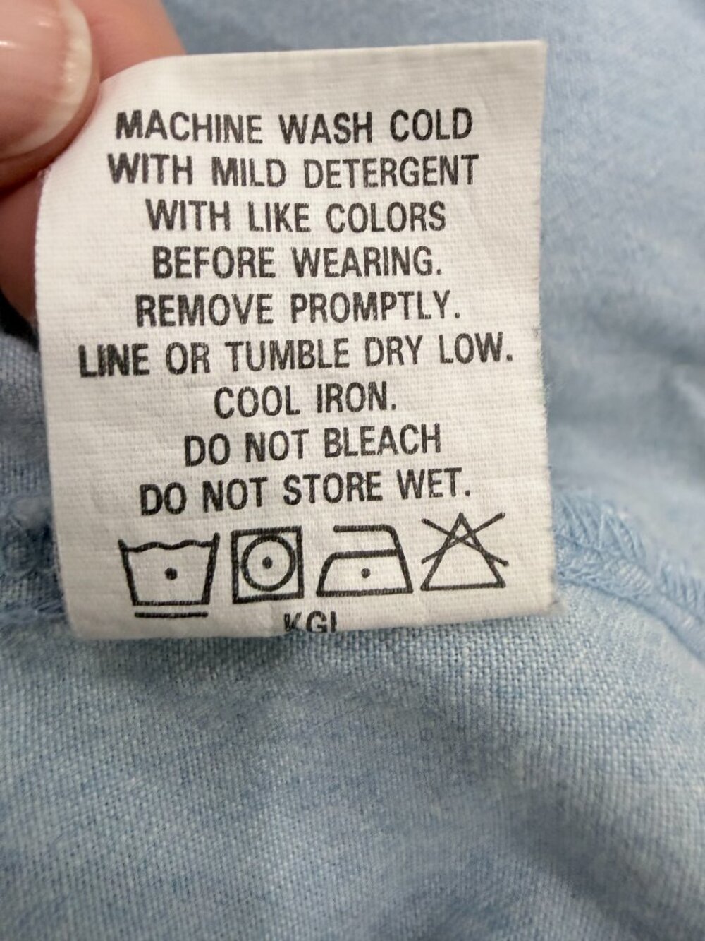 Columbia Sportswear S Light Blue Chambray Sleeveless Button Down Shirt - Picture 7 of 13